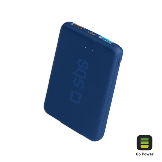 Sbs Power Bank Pocket 5.000 Mah - Ricarica Rapida con Porta Usb 2.1a Intelligent Charge (ic)