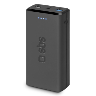 Sbs Power Bank 20.000 Mah Extra Slim con Porta Usb 2.1a Intelligent Charge (ic)
