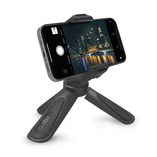 Sbs Tripod Pro - Treppiede Orientabile con Supporto per Video e Foto