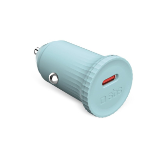 Sbs Tecrpd25lbgrs Caricabatterie per Dispositivi Mobili Universale Ciano Accendisigari Ricarica Rapida Auto