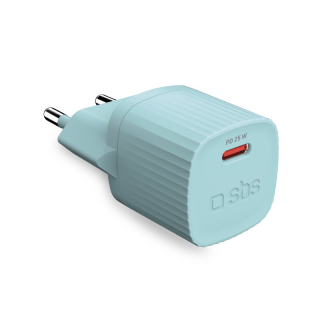 Sbs Tetr1cpd25lbgrs Caricabatterie per Dispositivi Mobili Universale Ciano Ac Ricarica Rapida Interno