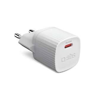 Sbs Tetr1cpd25wgrs Caricabatterie per Dispositivi Mobili Universale Bianco Ac Ricarica Rapida Interno