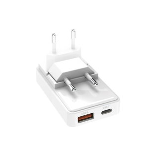 Sbs Tetrganusbtcfold20w Caricabatterie per Dispositivi Mobili Universale Bianco Ac Ricarica Rapida Interno, Esterno