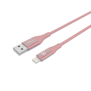 Celly Usblightcolorpk Cavo Lightning 1 M Rosa