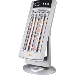 Vinco 70181 Stufetta Elettrica Interno Nero, Argento 900 W