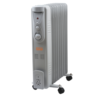 Vinco 70501 Stufetta Elettrica Interno Grigio 2000 W Riscaldatore Ambiente Elettrico a Olio