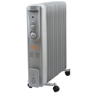 Vinco 70502 Stufetta Elettrica Interno Grigio 2500 W Riscaldatore Ambiente Elettrico a Olio