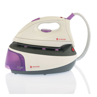 Singer Shg 2627 Ferro da Stiro a Caldaia 850 W 0,8 L Piastra in Ceramica Grigio, Viola, Bianco