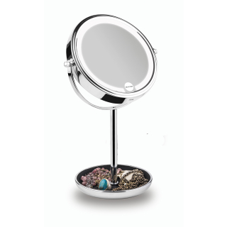 Macom Enjoy & Relax 233 Specchietto per Trucco Libera Installazione Rotondo Cromo