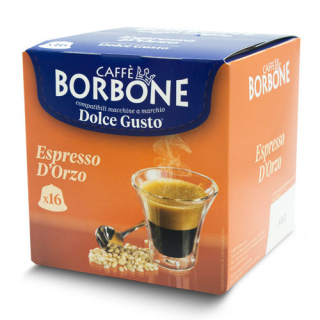 Caffè Borbone Capsule per Dolcegusto Espresso D'orzo Capsule Caffè 16 Pz