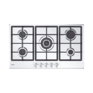 Candy Moderna Chg93wx/1 Acciaio Inox da Incasso 86 Cm Gas 5 Fornello(i)