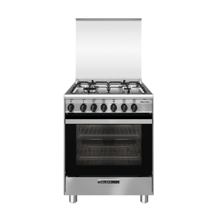 Glem Gas Sa664mi6 Cucina a Elettrico Nero, Acciaio Inox