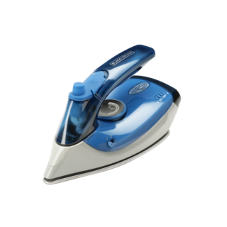 Black & Decker Bxir1000e Ferro da Stiro Ferro a Vapore Acciaio Inossidabile 1000 W Blu, Bianco