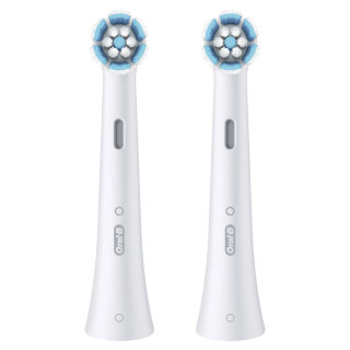 Oral-b Testine di Ricambio Io Series Gentle Care Bianche, Testine Rotonde Originali, per Gengive Sensibili, 2 Testine