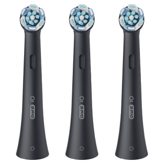 Oral-b Testine di Ricambio Io Series Ultimate Clean Black, Testine Rotonde di Ricambio Originali, con Setole Crisscross per Pulizia e Rimozione della Placca Avanzate e in Profondità, 3