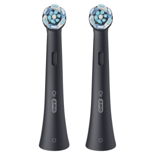 Oral-b Testine di Ricambio Io Series Ultimate Clean Black, Testine Rotonde di Ricambio Originali, con Setole Crisscross per Pulizia e Rimozione della Placca Avanzate e in Profondità, 2