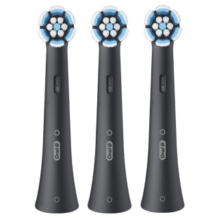 Oral-b Testine di Ricambio Io Series Gentle Care Black, Testine Rotonde di Ricambio Originali, Setole Angolate per una Rimozione Più Profonda della Placca, Testina Più Morbida, Adatte a Gengive Sensibili, 3