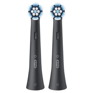 Oral-b Testine di Ricambio Io Series Gentle Care Nere, Testine Rotonde Originali, per Gengive Sensibili, 2 Testine