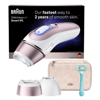 Braun Skin I Expert Luce Pulsata Intensa (ipl) Rose Gold, Bianco