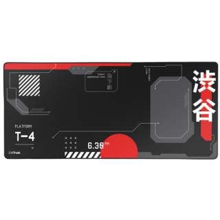 Trust Gxt 759 Xxl Tappetino per Mouse per Gioco da Computer Nero, Rosso