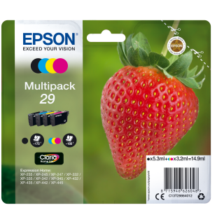 Epson Strawberry Multipack Fragole 4 Colori Inchiostri Claria Home 29