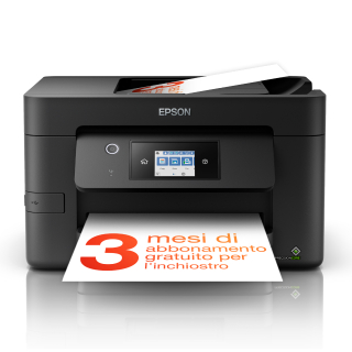 Epson Workforce Pro Wf-3825dwf, Stampante Multifunzione A4 Getto D'inchiostro (stampa, Scansione, Copia), Display Lcd 6.8cm, Wifi Direct, 3 Mesi Inchiostro Incluso con Readyprint