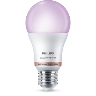 Philips Led Lampadina Smart Dimmerabile Luce Bianca o Colorata Attacco E27 60w Goccia