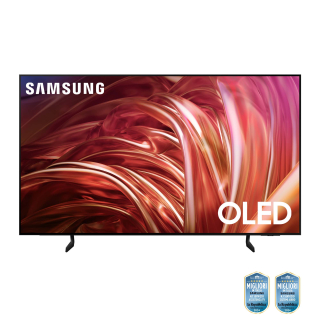 Samsung Tv Oled 4k 55” Qe55s85daexzt Smart Tv Wi-fi Graphite Black 2024, Processore Nq4 Ai Gen2, Self-illuminating Pixels, Contour Design, Dolby Atmos