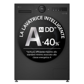 Lg F4x7013tbb Lavatrice 13kg Ai Dd™ Serie X7, Classe A-40%, 1400 Giri, Display Easy Circle, Wi-fi, Ai Wash, Turbowash