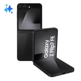 Samsung Galaxy Z Flip7 Fe Smartphone Ai, Ram 8gb, 256gb, Display 3,4" Super Amoled/6,7" Dynamic Amoled 2x, Fotocamera 50mp, Black